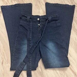 Women's Blue Denim Fit & Flare Jeans NWOT